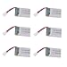 YouCute 6PCS 300Amh battery and 1to6 charger for FQ777 FQ17W,Eachine E55,Wonder RC Chopper,Sky Walker 1306,JJRC H22 spare pasrts (6+1)