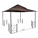 Yescom 12'x12' Canopy Top Replacement Coffee Liqueur for 2-Tier Harbor Gazebo GFS01250A Patio Cover Y01212T10