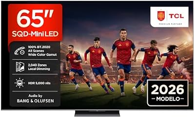 65C8L 65 polegadas SQD-Mini LED 4K HDR10+ Smart TV, 5.000 nits