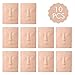 ASIBT Set of 10 High Quality Microblading Practice Skin 19×14.5×0.3cm 3D Cosmetic Permanent Makeup Face Tattoo Training (3D Faces)
