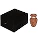Mini Keepsake Urn - Miniature Funeral Cremation Urn fits Small Amount of Ashes - Marble Oak Model - 3 inches Tall