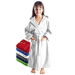 Kinderbadjas voor jongens & meisjes | 100% Katoenen Badstof | met capuchon | OEKO-TEX® gecertificeerd | ruime keuze aan…