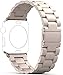 Apple Watch Band, PUGO TOP 38mm Stainless Steel Metal Replacement Classic Band for Apple Watch Series 2 Series 1 38mm, Gold