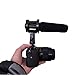 Eggsnow Microphone Shock Mount Clip Universal Mic Holder Stand + Hot Shoe Adapter Anti Vibration for AKG D230/ Senheisser ME66 /Rode NTG-2 /NTG-1/ Audio-Technica AT-875R