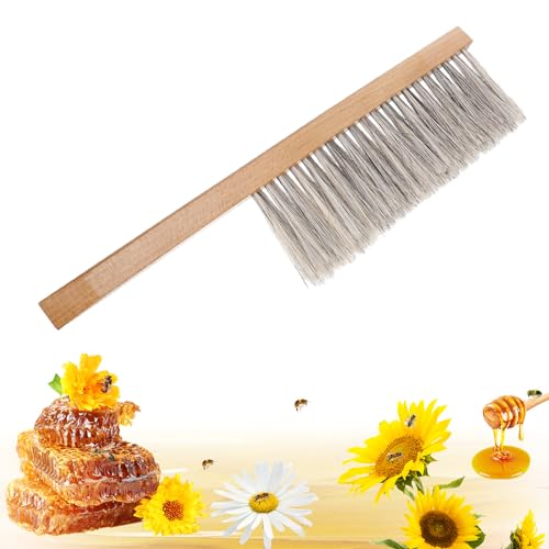 Acostop Natural Horsehair Bee Brush