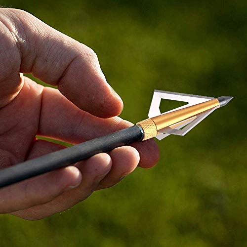 image for Huntingdoor 12Pack 3 Fixed Blade Archery Broadheads 125 Grain Arrow He