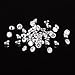 Pandahall 50pcs Clear Grade A Rivoli Xilion Diamond Shaped Cubic Zirconia Cabochons Chaton Rhinestone DIY Embellishment Faceted 4x2.5mm