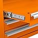 Viper Tool Storage V218MCOR 18-Inch 2-Drawer 18G Steel Mini Storage Chest w/ Lid Compartment, Orange