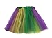 Rush Dance Multi Color Women's Costume Ballet Warrior Dash Run Tutu (Adult, Yellow/Purple/Green (Mardi Gras))