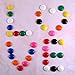 Patelai 48 Pieces Mini Fridge Magnets Round Magnetic Button Whiteboard Magnets Office Magnets, 8 Colors