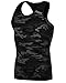 DRSKIN Undershirts Running Shirt Tank Tops Men's Cool Dry Compression Baselayer Sleeveless (Manggo MB-B09 S)
