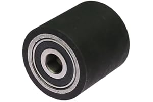 RAMS BRALIN 2"-14" x 2" Solid Rubber Contact Wheel with 6202-1/2 Bearings Work with Sanding Bands for Metal Kinfe Wood Grinding Polishing (2 x 2 inch, Common 65A)