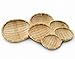SMKF Small Kichen Baskets for Bread, Fruits and Veggies Pure Natural Bamboo Basket (12-inch)