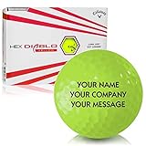 Callaway Golf HEX Diablo Yellow Personalized Golf Balls