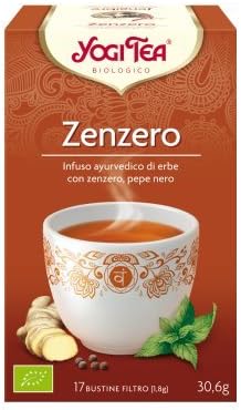 YOGI TEA - Ginger Tea - Fruity, spicy, stimulating - Mixture of ginger and black pepper With fresh lemongrass 17 filters
