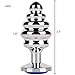 FST Luxury Screw Threaded Metal Butt Plug Aluminum Alloy Anal Massager Large size with Diamond Color Random