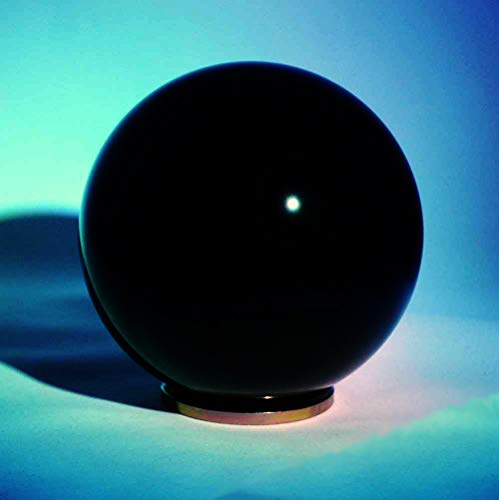 DSJUGGLING Solid Black Acrylic Contact Juggling Ball - 75mm - 3 inch