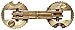 SOSS Mortise Mount Invisible Barrel Hinge, Solid Brass, Satin Brass Finish, 12mm Diameter, 5/8