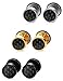 Jstyle Jewelry Stainless Steel Stud Earrings for Men Women Cool Ear Piercing Plugs 18G Carbon Fiber 3 Pairs
