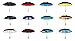 slyki Inverted Umbrella Artistic and Limited Edition Designs-Double Layered Reverse Colorful Rain Umbrella – Durable Inside Out Waterproof and Windproof No Drip Protection with A Dry Sleeve Case