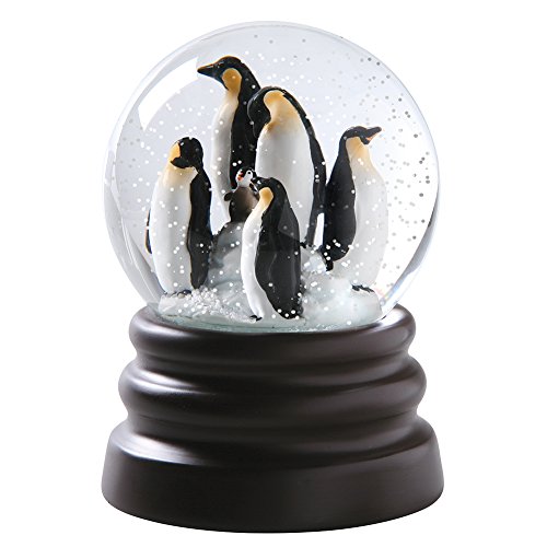 WHAT ON EARTH Musical Snow Globe - Adorable Penguins - Plays Let It Snow