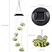 Anpatio Light Control Solar Powered Honeybee Wind Chime Outdoor Waterproof Colour Changing LED Light Romantic Garden Yard Balcony Decoration Best Gift
