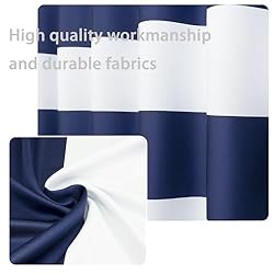 DriftAway Navy Stripe Room Darkening Window