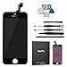 BeeFix for iPhone SE / 5S LCD Touch Screen Replacement Display Digitizer with Free Tools and Instructions (NOT FOR iPhone 5/5C) - Black