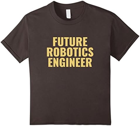 Kids Future Robotics Engineer Funny Robot Gift Shirt 6 Asphalt