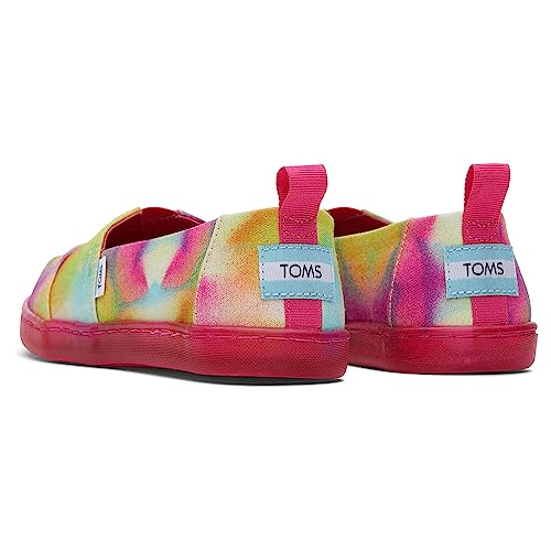 TOMS Girls Alpargata Loafer Flat, Mango Botanical