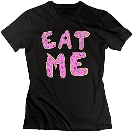 WLF Dount Eat Me Logo Organic Cotton Slim Fit T-Shirt For Women
