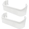 2-Pack Refrigerator Door Bin Shelf Replacement - Upgrade Part 240323001, Fits Many Bottom Shelf Models - View #2