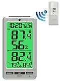 Ambient Weather WS-24 Big Digit 8-Channel Wireless Thermometer