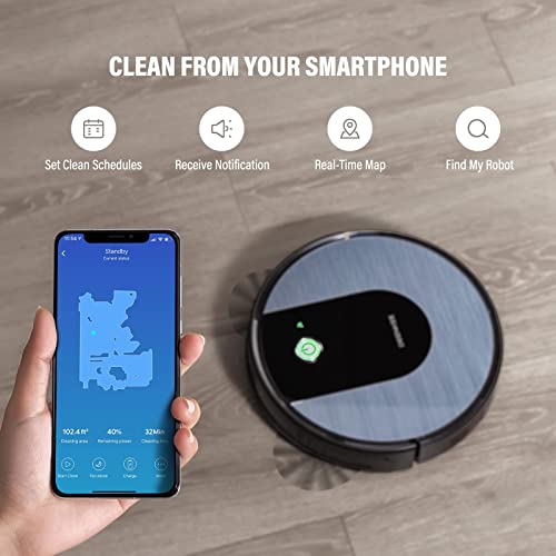 Robot Vacuum, Deenkee WiFi/App/Alexa Robot Vacuum Cleaner,120 Mins Run