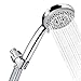 HOFNIE Filtered Shower Head with Handheld, Shower Heads High Pressure 5 Spray Modes, 3 Stage Hard Water Shower Filter with Stainless Steel Hose, Adjective Bracket, Water Softener Shower Head Filters