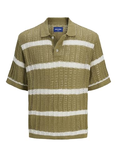 JACK & JONES Male Gestricktes Polo Gestreift Gestricktes Polo