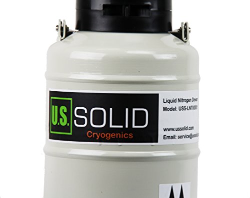 41T2rNyGt L U.S.SOLID 3L Liquid Nitrogen Container LN2 Tank Cryogenic Dewar Semen Flask with Straps 6 Canisters Carry Bag - Image 6