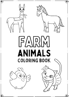 Livro Farm Animals: Colring Book