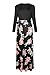 SUNNOW Womens Sexy Ladies Deep V Neck Party Dress Maxi Long Evening Dress (L, Black2)