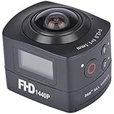 AMKOV 360 Degree Panoramic Fish-eye Camera 1440P HD Action Camera 8MP WIFI Remote Control Digital Camera Waterproof 30M Sports DV for Hiking,Biking,Diving