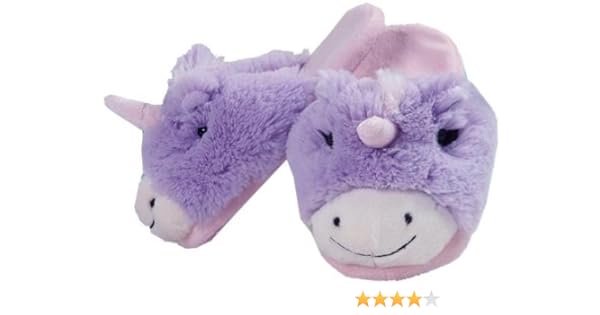 Amazon Com Pillow Pets Authentic Magical Unicorn Slippers Small