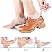 Kalevel 4pcs Heel Protectors Cushion Pads Gel Heel Sleeves Plantar Fasciitis Heel Pain Relief Foot Sleeve Moisturizing Socks Gel Heel Cups for Achilles Tendonitis Heel Cracked Dry Heel