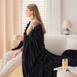 NEWCOSPLAY Super Soft Twin Blanket Black Premium