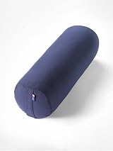 Yogamatters Organic Cotton Bolster Navy Blue 63cm 2.2kg Removable Cover view 2