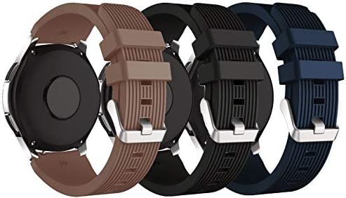 XingWangFa for Samsung Galaxy Watch (46mm) Straps Bands[3 PACK] 22mm Soft Silicone Sport Band Replacement Strap For Samsung Galaxy Watch (46mm) SmartWatch