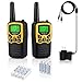 Professional Rechargeable Walkie Talkies,MOICO Long Range Two Way Radios for Adults up to 5 Miles in Open Area,Handheld Talkies Talky with 22 Channels FRS/GMRS VOX Scan LCD Display LED Flashlight