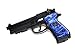 Ajax Custom Beretta 92 & 96 Blue Vapor Grips With Logo Coins