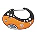 Swiss+Tech ST60329 Orange Carabiner Clip Knife for Keychain, Camping, Hunting, Outdoors