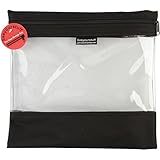 Lyle SYSB3-BLK See Your Stuff Clear Storage Bag, 12 by 13-Inch, Black