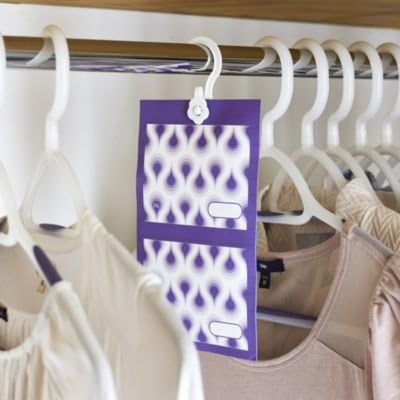 Lakeland No Spill Lavender Fragranced Hanging Wardrobe Moisture Traps - Absorbs Water - Image 3